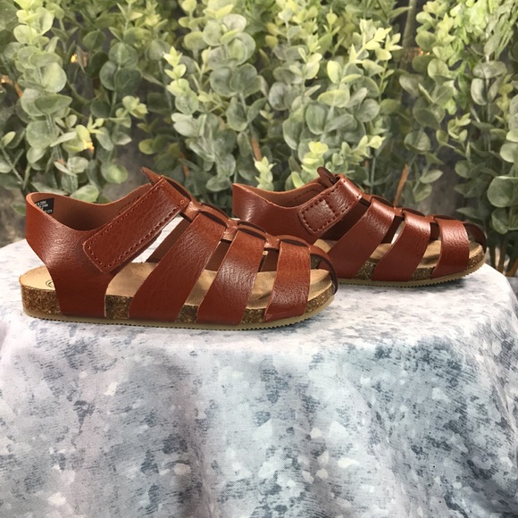 Wonder Nation Boys (Toddler) 6M Lt. Brown Velcro Sandals☀️Brand NEW Condition☀️ - Picture 5 of 9